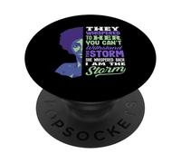 Black History Month Storm Citazione motivazionale PopSockets PopGrip Adesivo