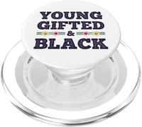 Black History Month Young Gifted & Black African Afro PopSockets PopGrip per MagSafe