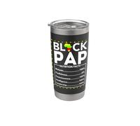 Black History Pap Valori nutrizionali Juneteenth King Padre Uomini Bicchiere termico in acciaio inox doppia parete