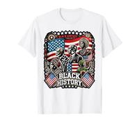 Black History USA Bandiera Patrimonio afroamericano Maglietta