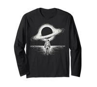 Black Hole Astronaut Space Odyssey Galaxy Explorer Maglia a Manica
