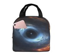 Black Hole Rondini Neutron Star Lunch Bag Riutilizzabile Portatile Lunch Box A Prova Di Perdite Isolato Cooler Lunch Tote Bag Con Tasca Frontale Per Donne Uomini Viaggi Picnic Ufficio Lavoro