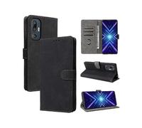 (Black) HTC U24 Pro 5G Case, Flip Wallet Cover with Card Slots, PU Leather RFID Blocking Magnetic Closure