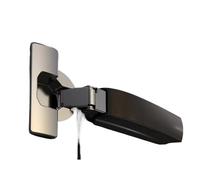 Black Hydraulic Hinges Cold Rolled Steel Cabinet Door Hinge Damper Buffer Soft Closing 2Pcs(Full Overlay)