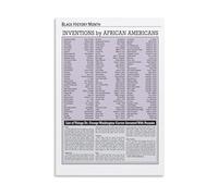 Black Inventors Poster, Educational Wall Decor for Black History Month, School Classroom Office(Unframed,16X24inch(40X60cm))