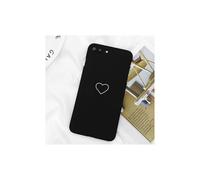 (Black,iPhone 6 Plus/6S Plus)Telefono 7 6s Plus 5s Se coppia pittura amore cuore custodia ultrasottile telefono