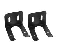 Black Iron Garage Shelf Brackets Durable Wall Mount Storage Organizer