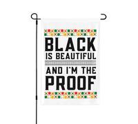 Black Is Beautiful And I'm The Proof Flags 12x18 pollici Ft Double Side Banner Yard Sign No Flagpole