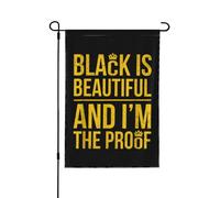 Black Is Beautiful And I'm The Proof Flags 12x18 pollici Ft Double Side Banner Yard Sign No Flagpole