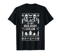 Black Is My Holiday - Maglione Natalizio Gotico Maglietta
