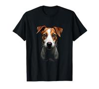 Black Jack Russell Terrier Cane Jack Russell Face Maglietta