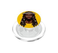 Black Jesus Locs Corona di spine afroamericana PopSockets PopGrip per MagSafe