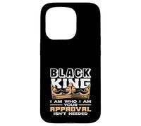 Black King Crown Io sono chi sono Black History Month Custodia per iPhone 15 Pro