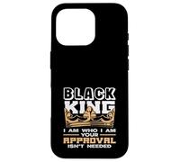 Black King Crown Io sono chi sono Black History Month Custodia per iPhone 16 Pro