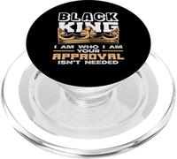 Black King Crown Io sono chi sono Black History Month PopSockets PopGrip per MagSafe
