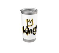 Black King Fathers Grandfathers Sons Black History Month BHM Bicchiere termico in acciaio inox doppia parete
