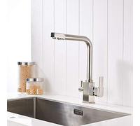 Black Kitchen Faucets 360 Degree Rotation with Water Purification Features Sink Taps Deck Mounted Mixer Tap Crane,Khaki