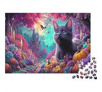 Black Kitten by Spooky Castle Pet Puzzle 1000 Pezzi - Ragazzi E Per Adulti, Rilassamento E Gioco Familiare Per Ideale, Parete Da Decorazione O Regalo 70x50cm/1000pcs