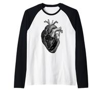 Black Kitty Cat Heart, Ti Amo, Mi Hai portato a Hello Maglia con Maniche Raglan