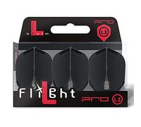 (Black) - L-style L3 PRO Shape Dart Flights Extra Durable Used by Current World Champion