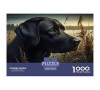 Black Lab Dog Well Made Cardboard Pieces Excellent for Brain Exercise, Memory Improvement And Mental Relaxation at Home 70x50cm/1000pcs