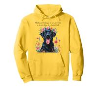 Black Lab Girls Who Love Labradors Birthday Dog Tema Donna Felpa con Cappuccio
