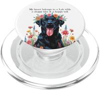 Black Lab Girls Who Love Labradors Birthday Dog Tema Donna PopSockets PopGrip per MagSafe