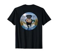 Black Lab Labrador Caccia Anatre Waterfowl Giallo laboratorio Maglietta