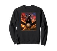 Black Lab Labrador Dog on Bald Eagle Bandiera Americana USA Felpa