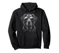 Black Lab Labrador Retriever Cane con Occhiali da Sole Felpa con Cappuccio