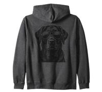 Black Lab Labrador Retriever Cane con Occhiali da Sole Felpa con Cappuccio