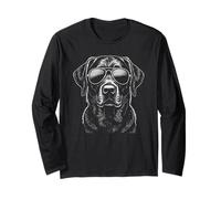 Black Lab Labrador Retriever Cane con Occhiali da Sole Maglia a Manica