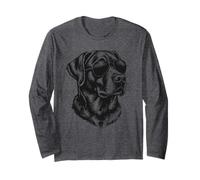 Black Lab Labrador Retriever Cane Divertente Maglia a Manica
