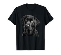 Black Lab - Razza di Cane realistica con Ritratto di Cucciolo Maglietta