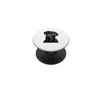 Black Lab - Razza di cane realistica con ritratto di cucciolo PopSockets PopGrip Adesivo