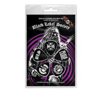 Black Label Society Guitar Picks Zakk Wylde Nuovo Ufficiale Nero 5 Pack Plectrum