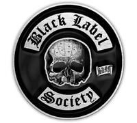 Black LABEL SOCIETY METALL PIN # 1 SONIC BREW LOGO SPINA BADGE BUTTON 4 cm, 4 cm, Acciaio inossidabile