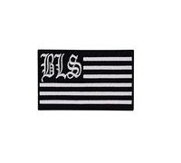 Black Label Society Silver Fla Distintivo Ricamato Applicazioni Il Ferro Sulla Toppa Patch Accessorio