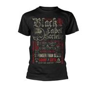 Black Label Society T-shirt unisex per adulti Destroy & Conquer, Nero , XL