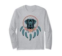 Black Labrador Dog Owner Dreamcatcher Maglia a Manica