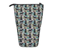 Black Labrador Donuts Simpatico cane da laboratorio Miglior astuccio per matite Labrador, astuccio per matite, astuccio telescopico per astuccio portapenne