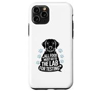 Black Labrador Humor Quote All Food Must Go to the Lab Custodia per iPhone 11 Pro