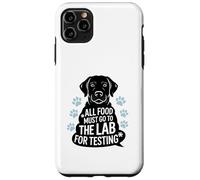 Black Labrador Humor Quote All Food Must Go to the Lab Custodia per iPhone 11 Pro Max