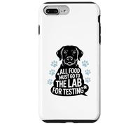Black Labrador Humor Quote All Food Must Go to the Lab Custodia per iPhone 7 Plus/8 Plus