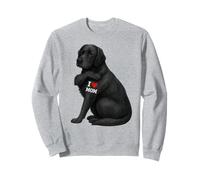 Black Labrador I Love Mom Dog Owner Felpa