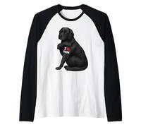 Black Labrador Mom Dog Owner Maglia con Maniche Raglan