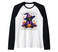 Black Labrador Retriever Halloween Is My Favorite Holiday Maglia con Maniche Raglan