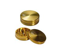 Black Leaf BL Grinder 2 pezzi vers. Colori e dimensioni superficie liscia., Metallo, gold, Ø55mm
