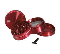 Black Leaf - Macinino Rosso Diamante, 4 pezzi Ø 50 mm con Diamante Taglio - Patchouliworld