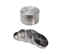 Black Leaf Steely Dan - Grinder in acciaio inox, 4 pezzi, Ø 59/56,5 mm, robusto e preciso tritatutto per erbe